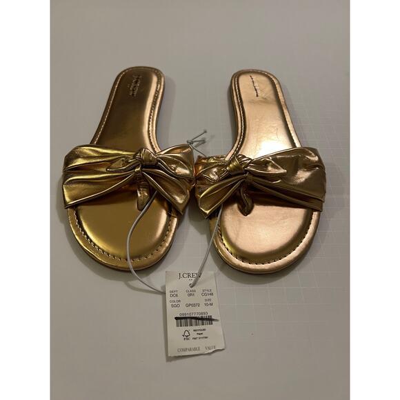 J.Crew Bow Flip Flops - Picture 2 of 5